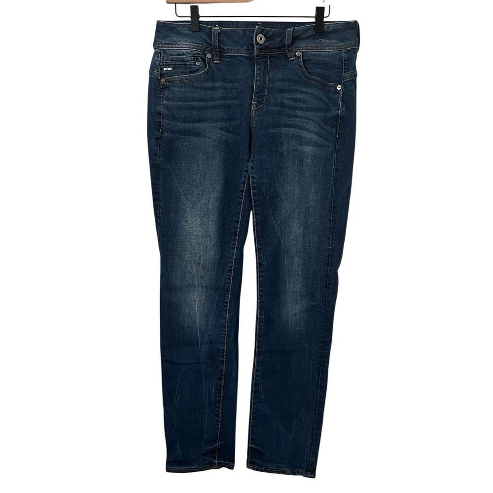 G-STAR RAW Women MIDGE MID STRAIGHT Jeans Size W33 L32
